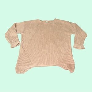 Poetry 100% Cotton Women's Crew Neck Sweater size 8 pink beige